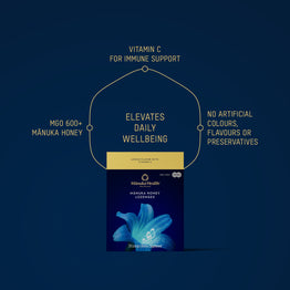 Manuka Honey Lemon Lozenges with Vitamin C