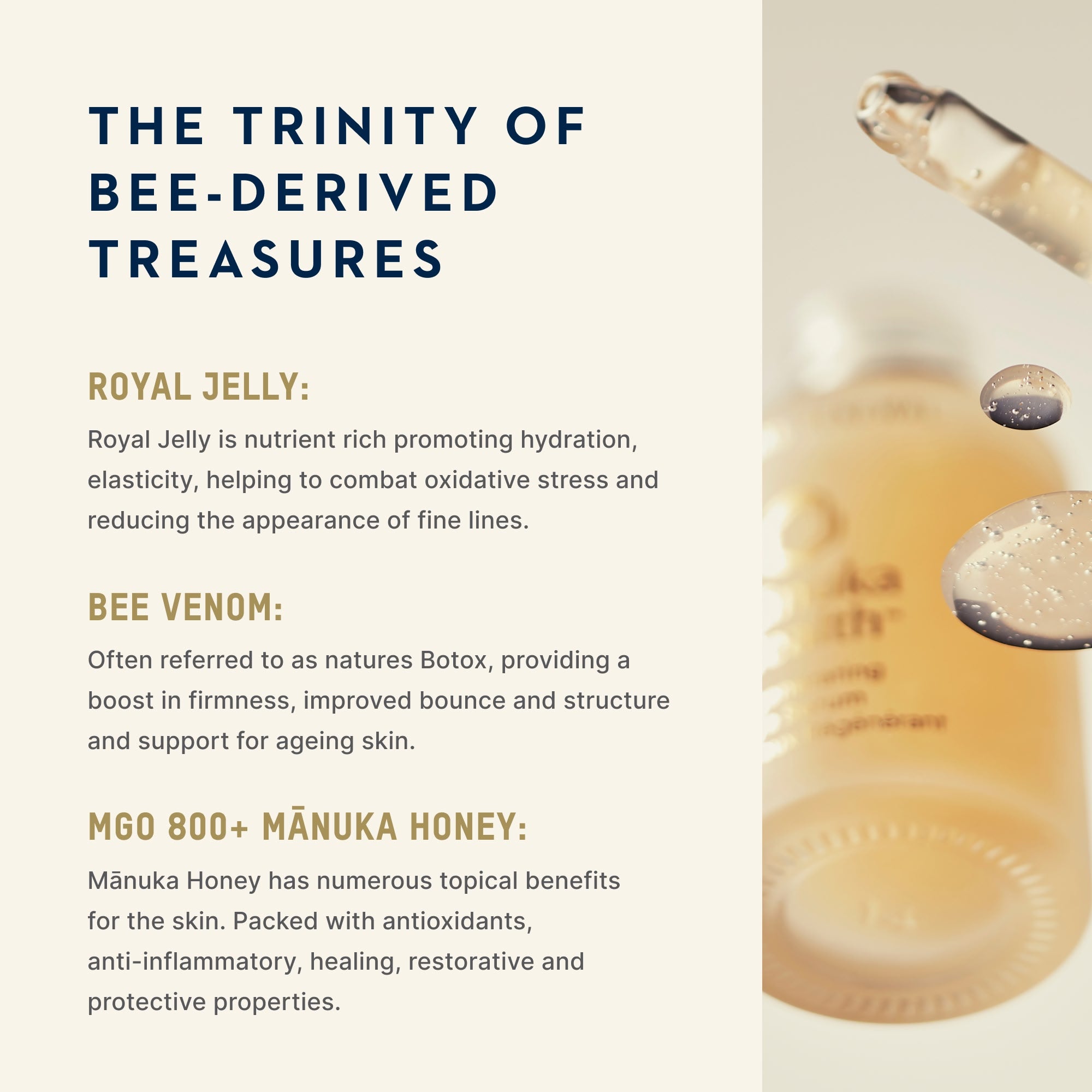 Eternal Renewal Eye Serum | Bee Venom, Royal Jelly, Manuka Honey
