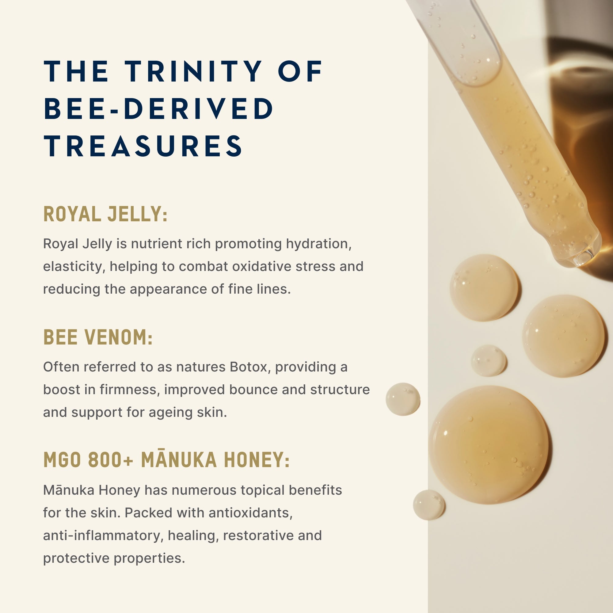Eternal Renewal Face Serum | Royal Jelly, Manuka Honey, Bee Venom