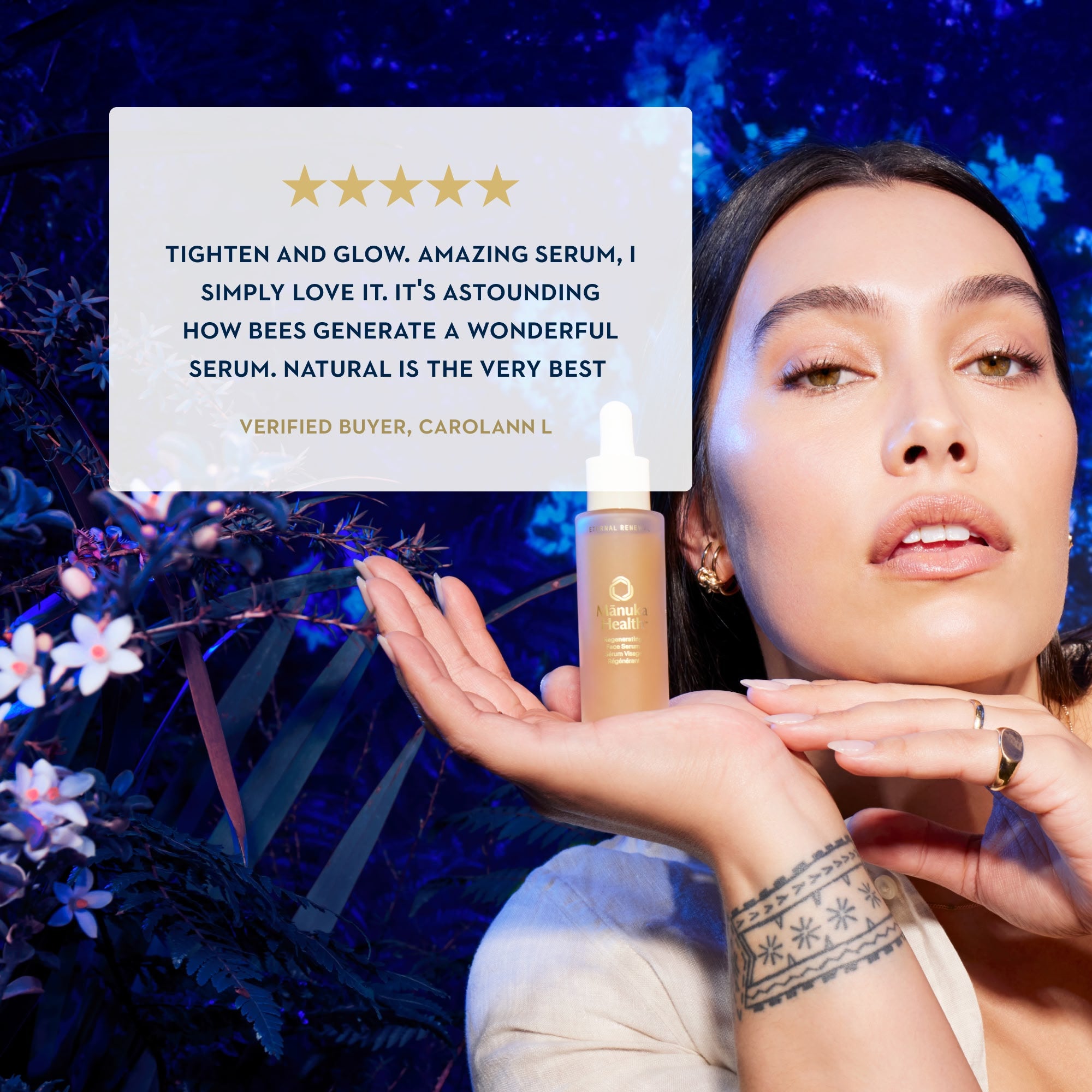 Eternal Renewal Face Serum | Royal Jelly, Manuka Honey, Bee Venom
