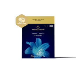 Manuka Honey Lemon Lozenges with Vitamin C