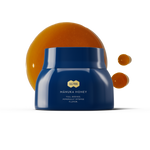 Ultra Manuka Honey MGO 800+ Blue Jar with honey drips on a white background.