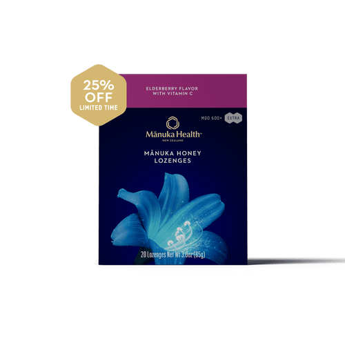 Manuka Honey Elderberry Lozenges with Vitamin C