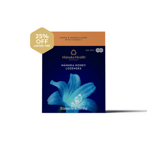 Manuka Honey Lemon & Ginger Lozenges with Vitamin C