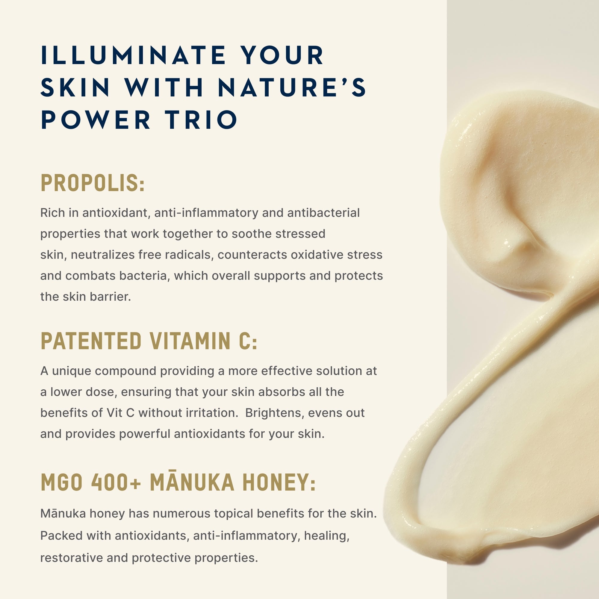 Pro Vitality Face Cream | Manuka Honey, Propolis, Vitamin C