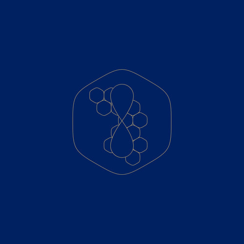 Icon of Royal Jelly ingredient against a blue background.